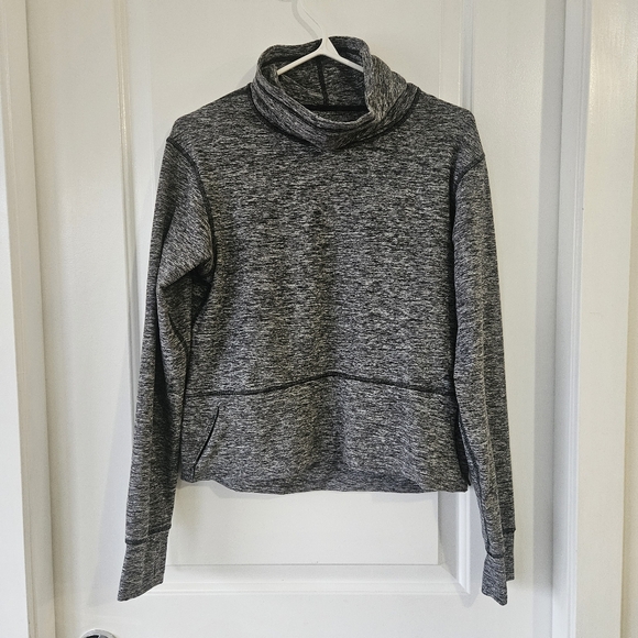 Lululemon Ready to Rulu Fleece Pullover Heathered Black Size 4 - Picture 2 of 9
